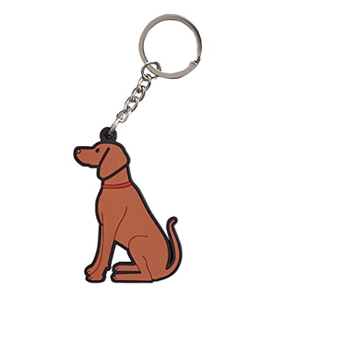 Sweet William Vizsla Schlüsselanhänger | Doppelseitiger Vizsla Hundetaschen-Anhänger für Hundeliebhaber | 7 cm x 5,5 cm von Sweet William