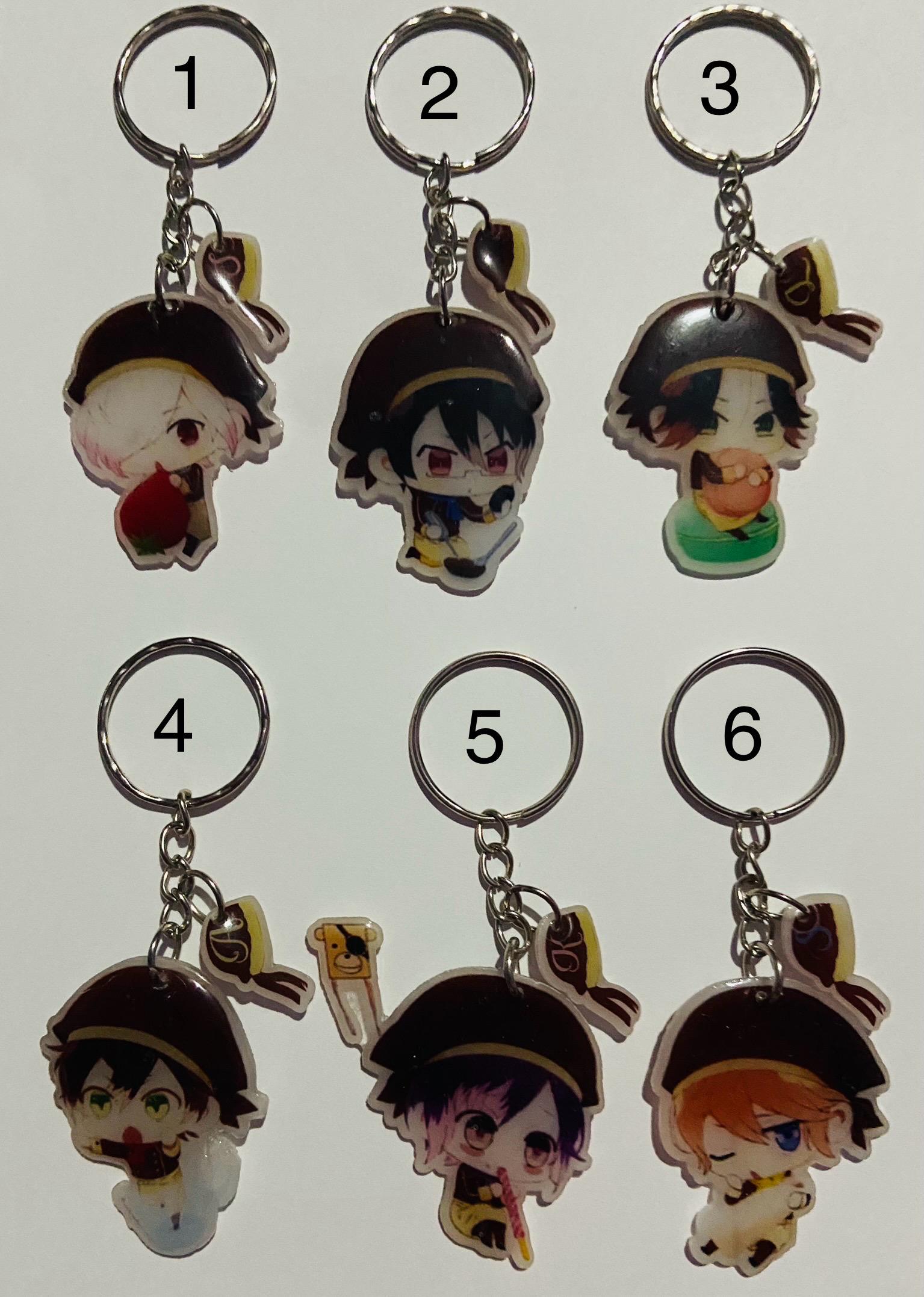 Chibi Diabolik Lovers Sakamaki Mukami Tsukinami Acryl Doppelseitige Klare Schlüsselanhänger von SweetAndKawaiiDreams
