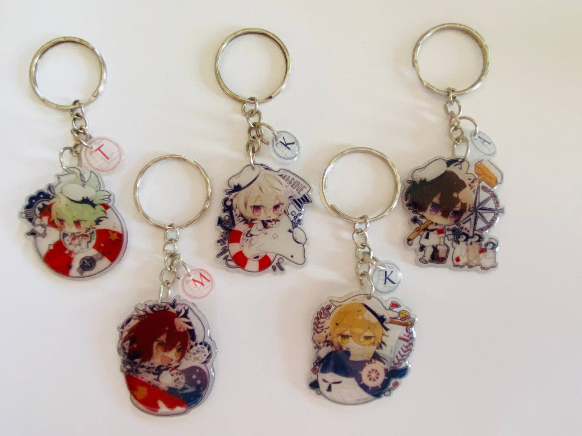 Chibi Schlüsselanhänger Halskette X Malice Cxm Acryl Doppelseitig Transparent Takeru Kei Aiji Mineo Kageyuki Limitierte Auflage Otomate Garden von SweetAndKawaiiDreams