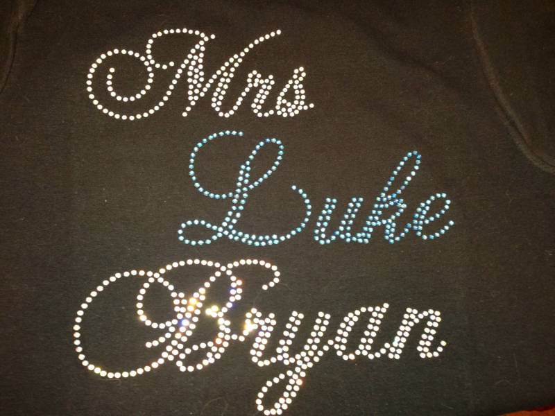 Frau... Strass Bling Shirt Wählen Sie Namen von SweetAngelDreamBows