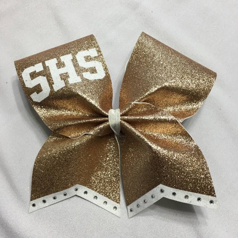 Glitter Cheer Bow Strass Chevron, Benutzerdefinierte Initialen von SweetAngelDreamBows