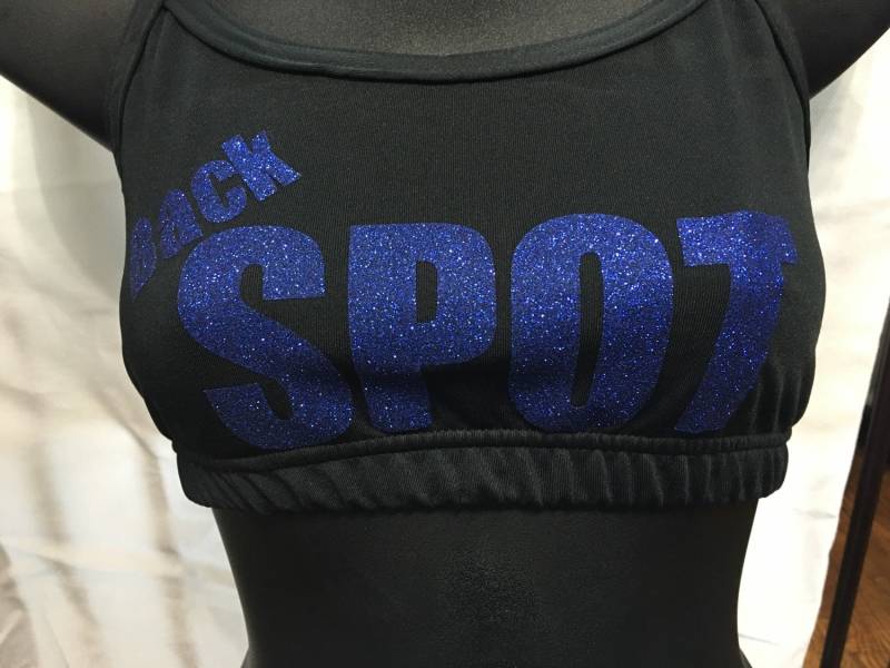 Glitzer Sport Bh Benutzerdefinierter Cheer, Flyer, Base Design von SweetAngelDreamBows