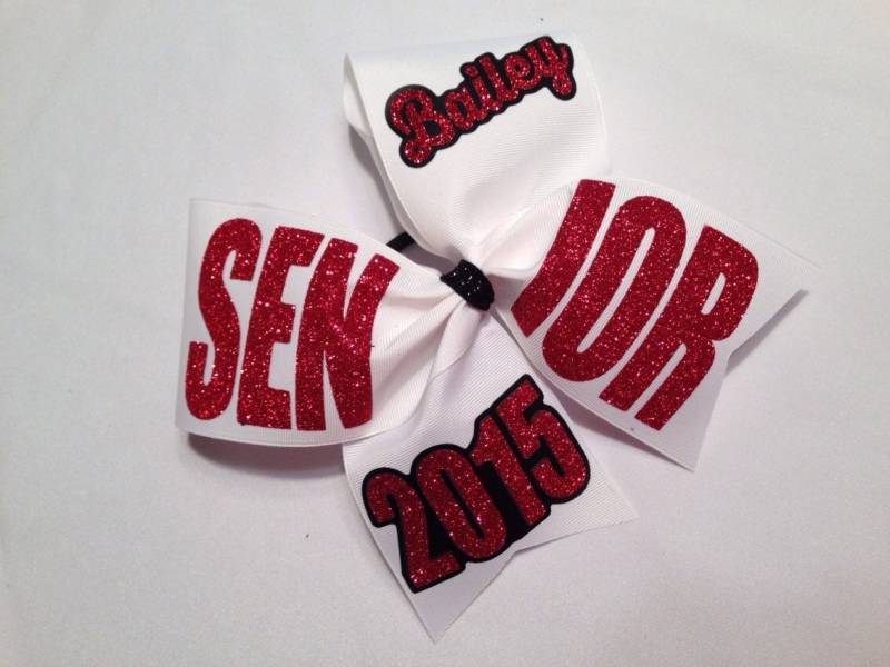 Personalisierte Senior Cheer Bow Ripsband, Individueller Name von SweetAngelDreamBows
