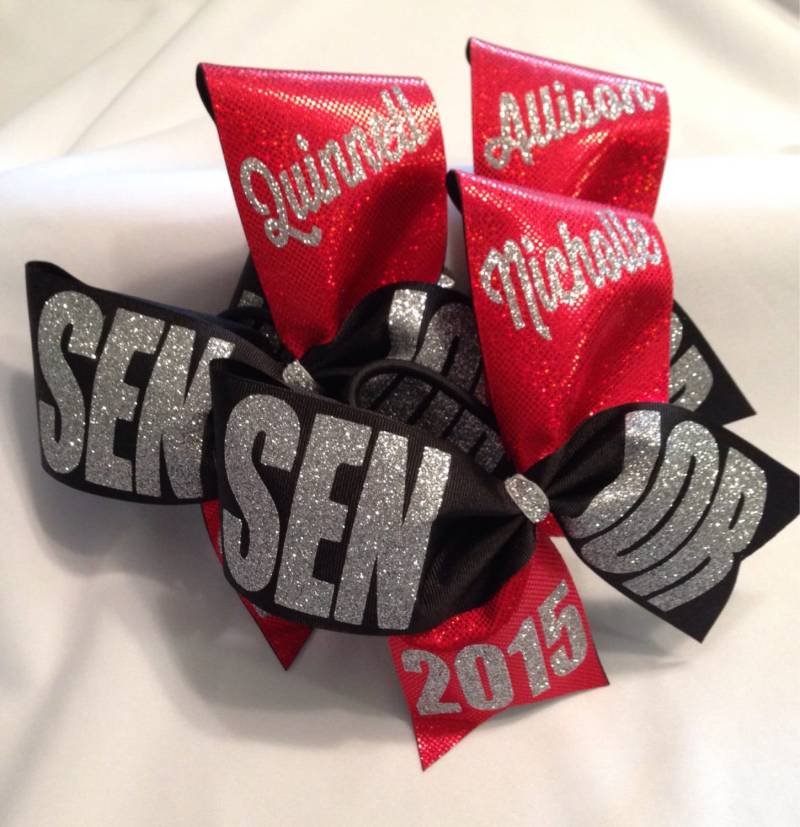 Senior Jubelschleife Glitzer Personalisiert von SweetAngelDreamBows