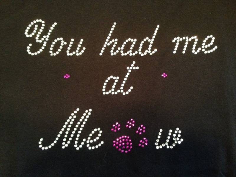 Sie Hatten Mich Bei Miau Strass Katze Shirt von SweetAngelDreamBows