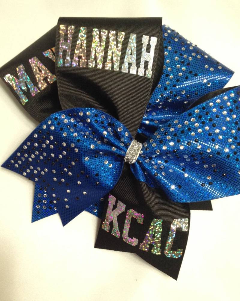 Strass Cheer Bow 3 "All Star Bling, Personalisiertes Band von SweetAngelDreamBows