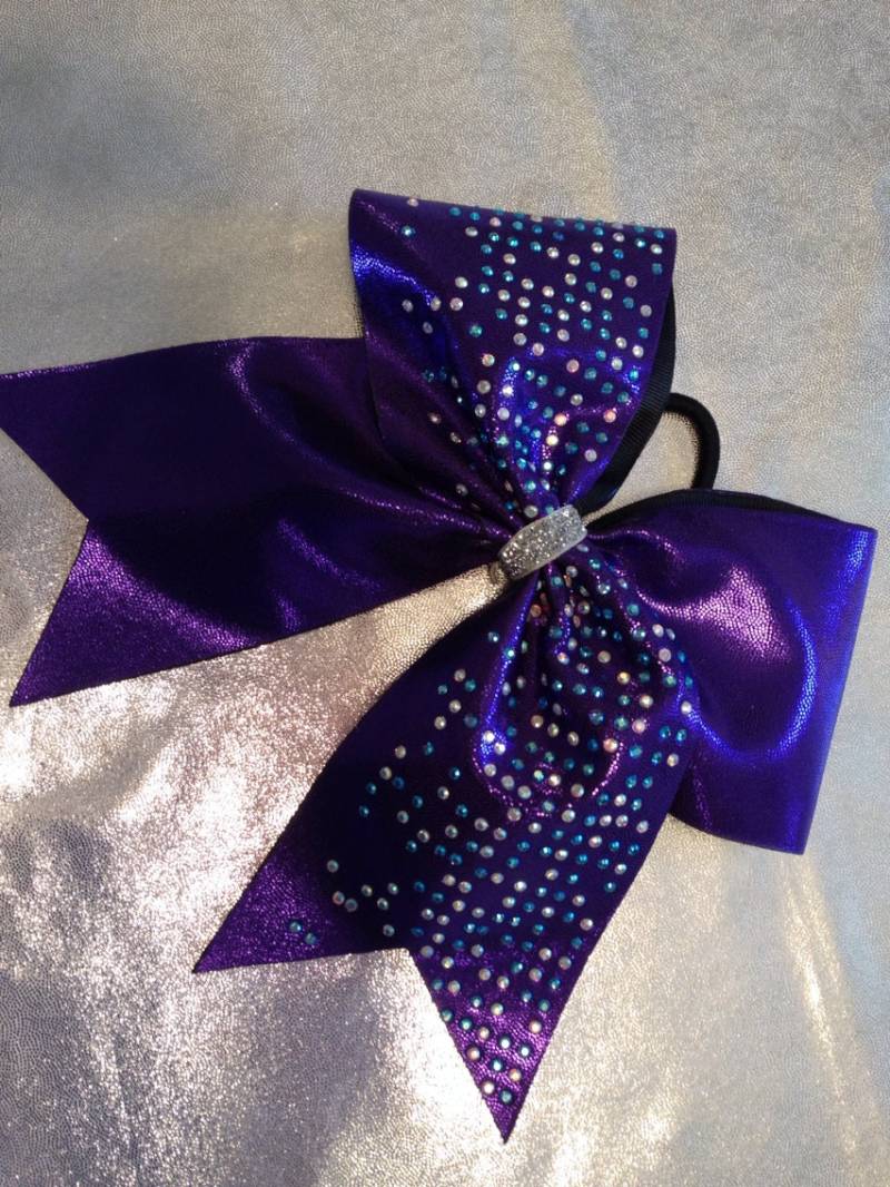 Strass Cheer Bow Glitzer Stoff, Wunschfarben von SweetAngelDreamBows
