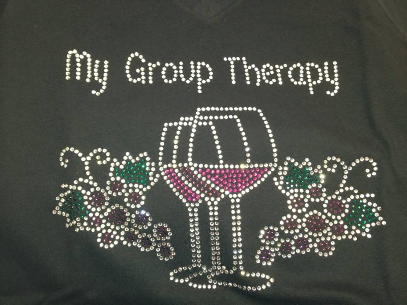 Weintrauben Sie Shirt Meine Gruppentherapie/Wine Diva von SweetAngelDreamBows