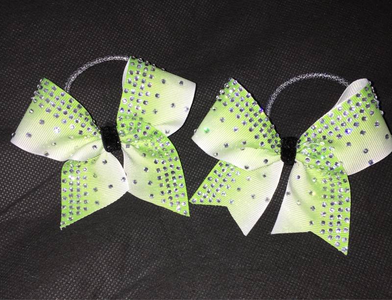 strass Cheer Bögen Sublimierte Ombré Zopfbögen von SweetAngelDreamBows