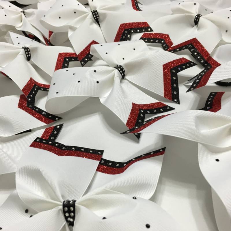 strass Crystal Chevron Cheer Bow Benutzerdefinierte Teamfarben von SweetAngelDreamBows