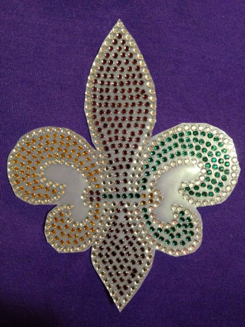strass Fleur De Lis Fensteraufkleber 16, 3 X 13 cm von SweetAngelDreamBows