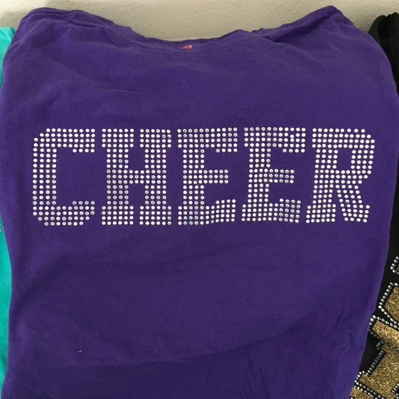 strass Jubeln Shirt Grün Rot Blau Gold Schwarz Lila Rosa Etc von SweetAngelDreamBows