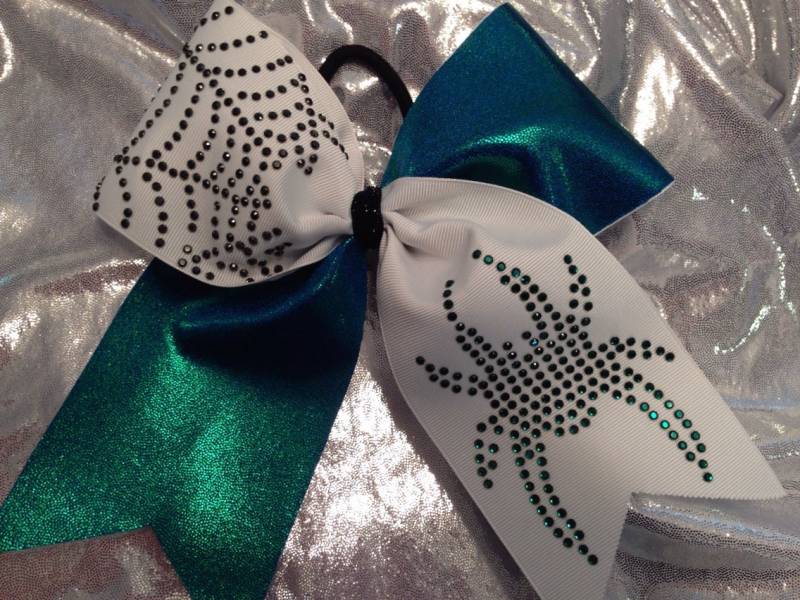 strass Spinne Jubeln Bogen Web Grün Rot Blau Gold Schwarz Lila Rosa Etc von SweetAngelDreamBows