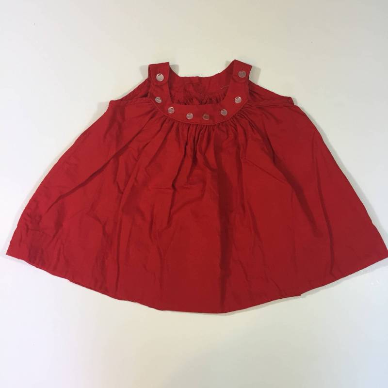 Vintage 60Er Jahre Pullover Kleid - Größe 12 18 24 Monate Rotes Kleinkind Bub von SweetBabyJaneCo