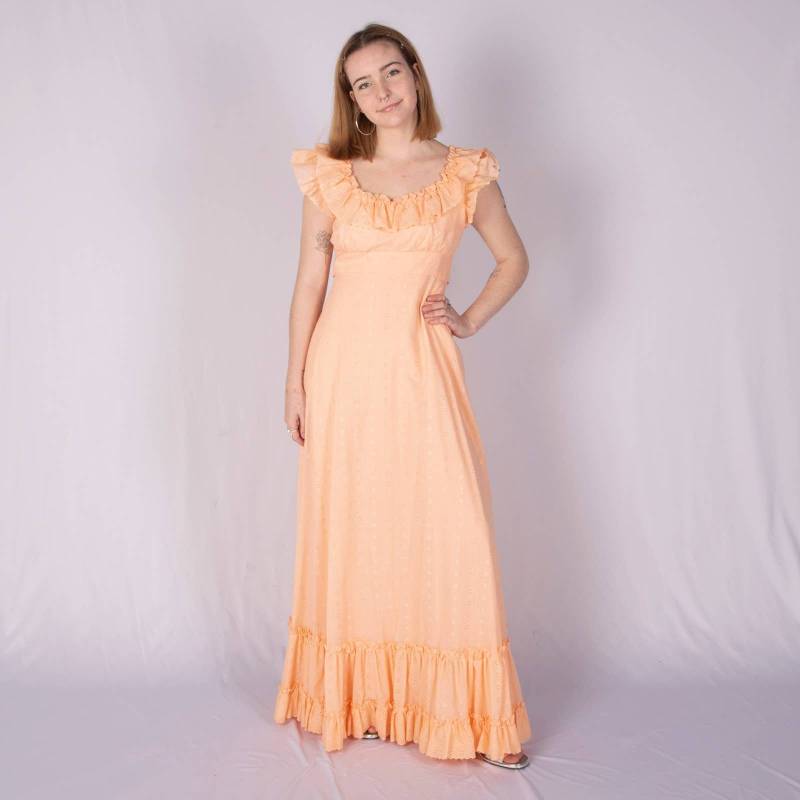 70Er Jahre Pfirsich Maxi Kleid | Größe S Vtg Vintage 70Er Jahre Pfirsich Maxi Kleid | Größe S Vtg Vintage von SweetDahliaVintage