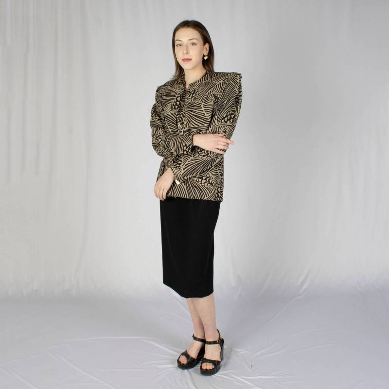 Carolina Herrera Vintage 90Er Jahre 3-Teiliges Druckset | Büste 40 Vtg von SweetDahliaVintage