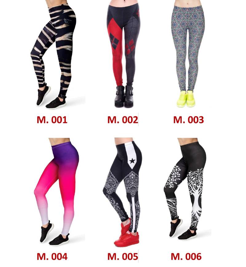 Günstige Damen Leggings Yoga Sport Zumba Fitness Gym Hose Viele Muster Onesize von SweetDayFashion