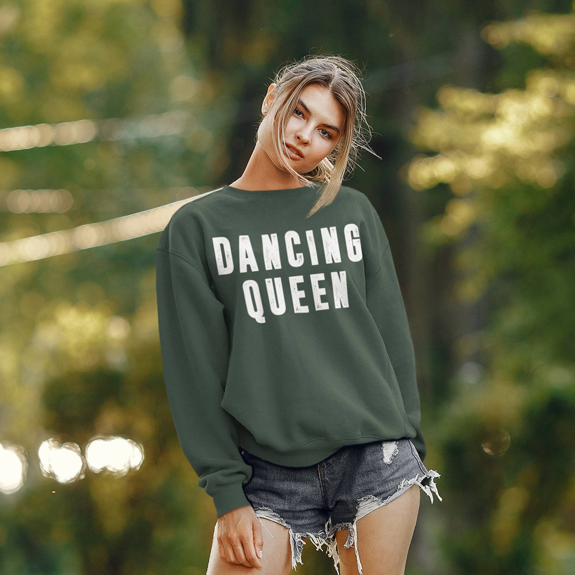 Dancing Queen Pullover | Sweatshirts Für Frauen Tanzlehrer Tänzer Teen Teenager Mädchen Geschenkidee Retro Musik Langarm Rundhalspullover von SweetHoldings