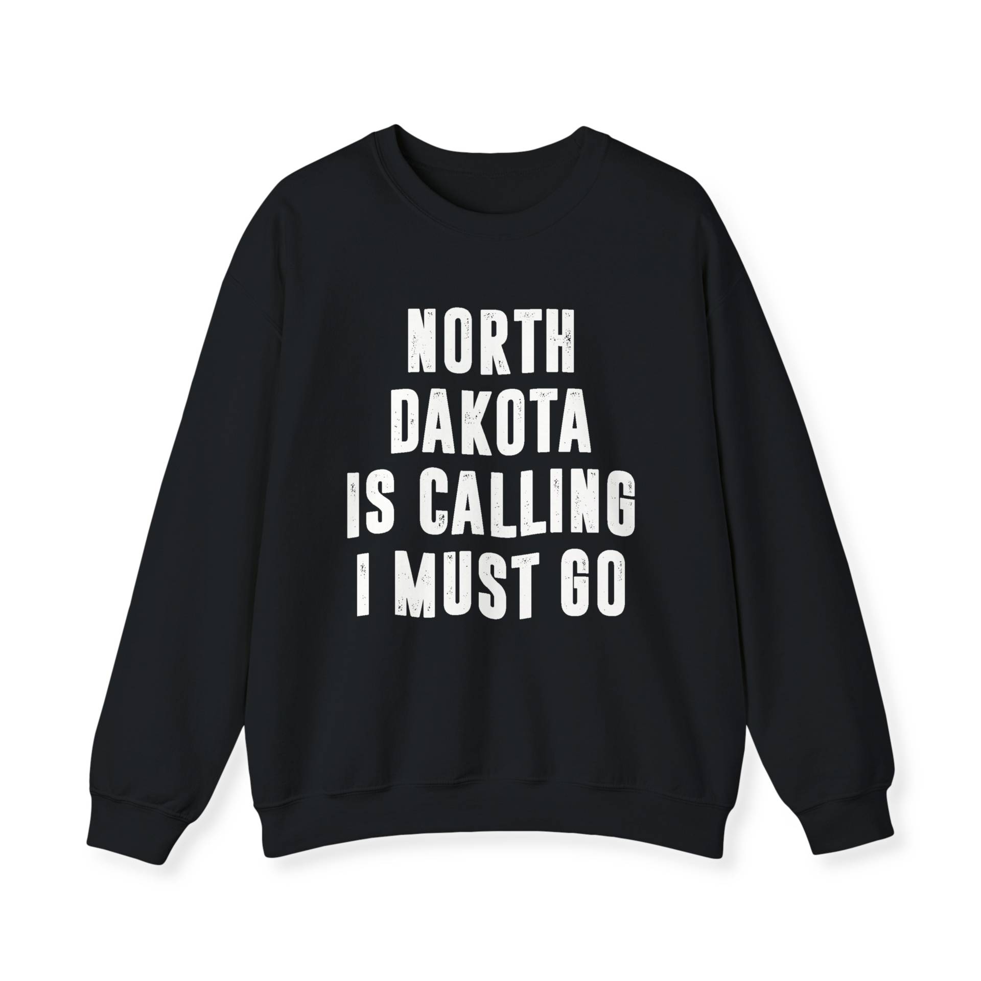 North Dakota Ruft, Ich Muss Gehen Sweatshirt | Sweatshirts Für Frauen Umzug Nach State Crewneck Pullover Urlaub Shirt Geschenk Männer von SweetHoldings