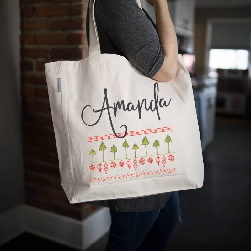 Personalisierte Hässliche Pullover Weihnachten Tragetaschen | Weihnachtsgeschenk Benutzerdefinierte Weihnachtstaschen Umweltfreundliche Markttasche von SweetHooligansDesign