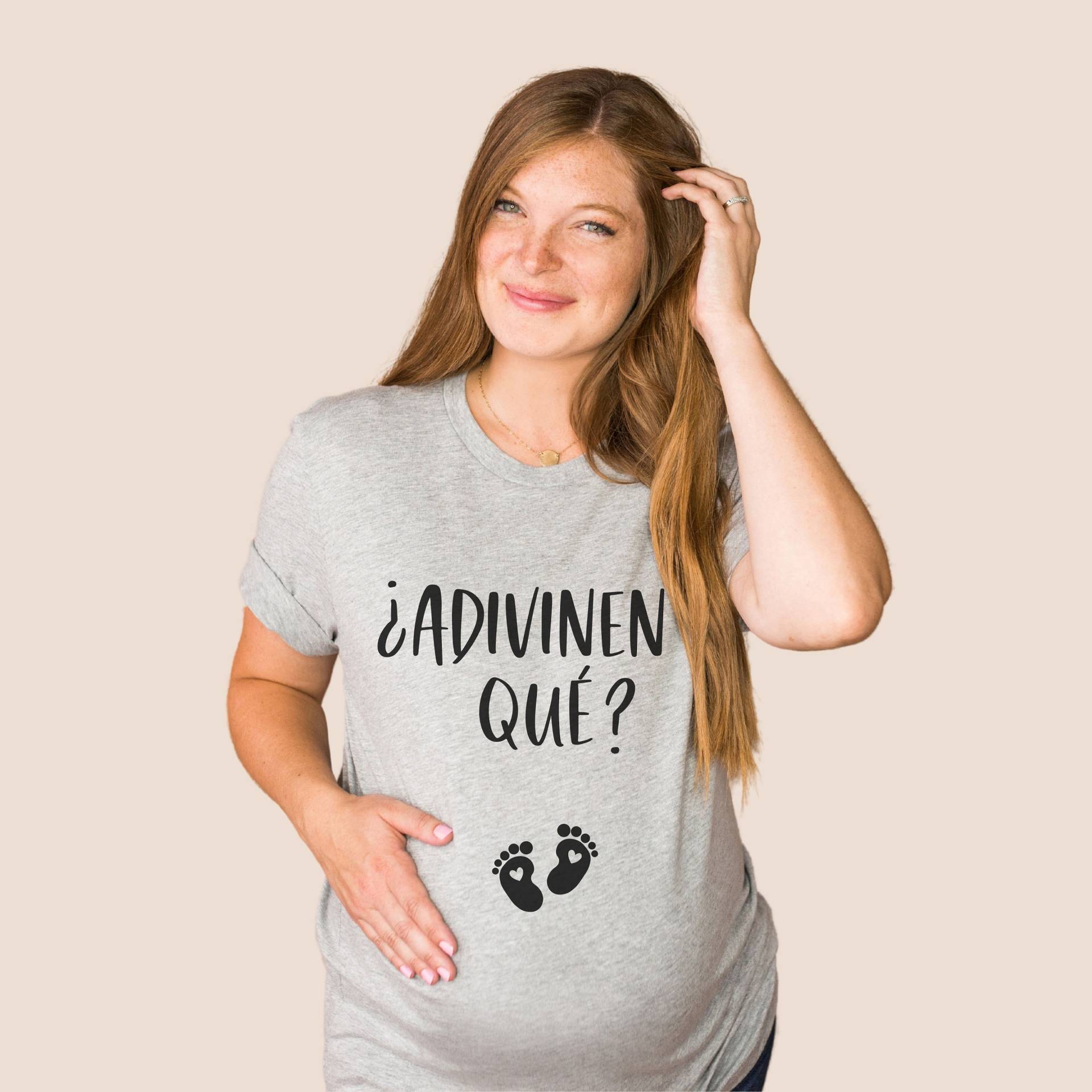 Schwangerschaftsshirt Spanisch, Baby Ankündigung Shirt, Werden Mama Anuncio Embarazo Espanol, Spanisch Camisas Geschenk, Frau Shirt von SweetLizCo