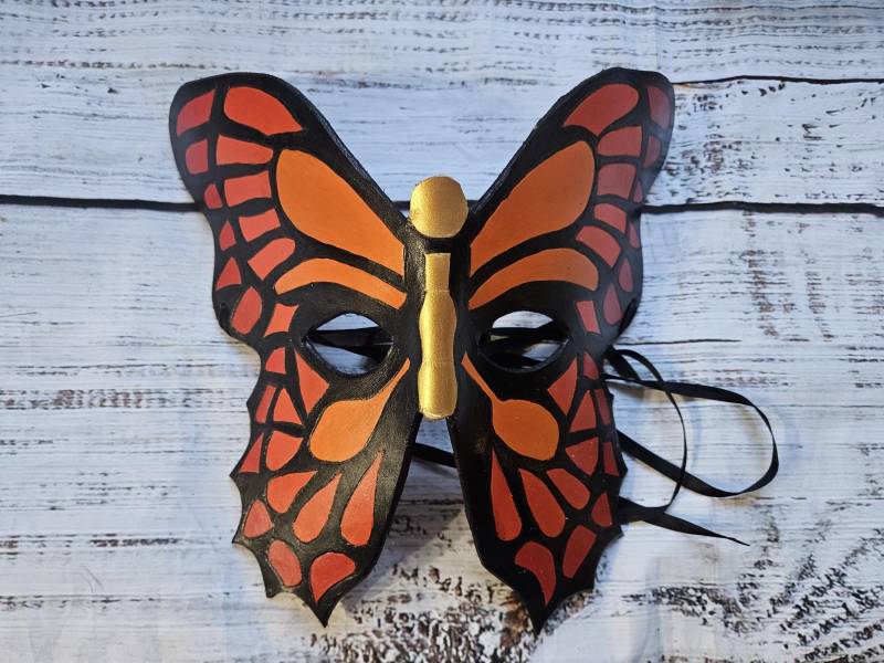 Versandbereit Schmetterling Maske - Leder Masquerade Kostüm Cosplay Accessoires Karneval Parade Faerie Halloween von SweetPeaByJess