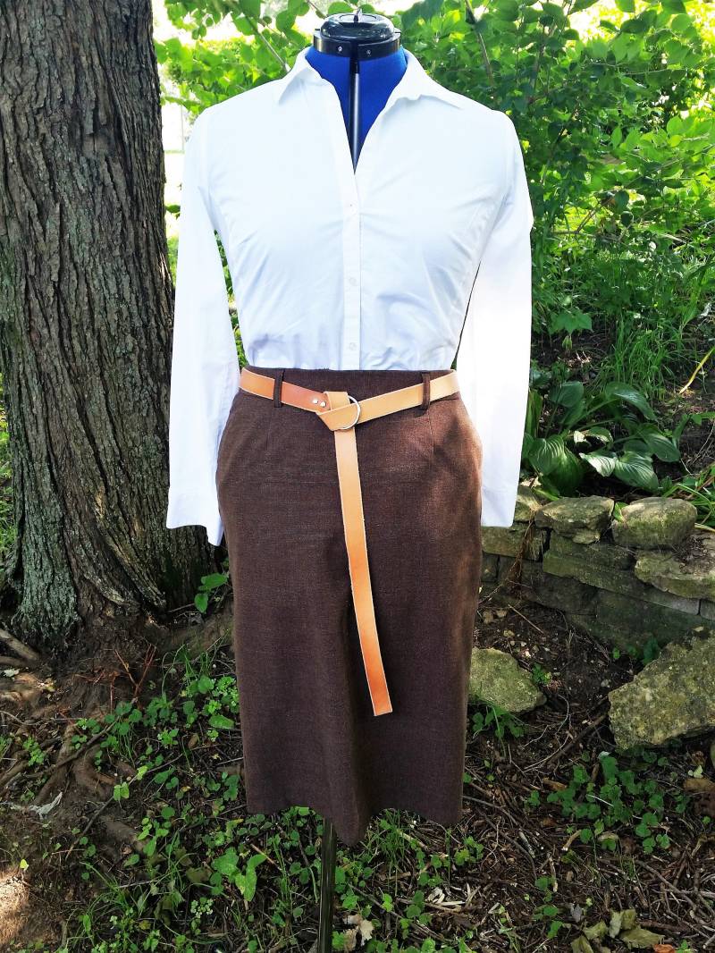 Skinny Gürtel - Ledergürtel Naturleder O-Ring Mode Accessoire Luxus Leder Accessoires Geschenk Sie von SweetPeaByJess