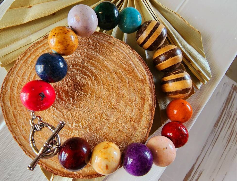 Buntes Armband, Perlen Knebelarmband, Armband Buntes Armband, Perlen Knebelarmband, Armband von SweetPeaNPosh