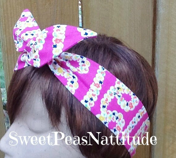 Kabelgebundene Dolly Bogen Draht Stirnband "Neue" Resort Print Rockabilly Schal Kabelgebundene Dolly Bogen Draht Stirnband "Neue" Resort Print Rockabilly Schal von SweetPeasNattitudes