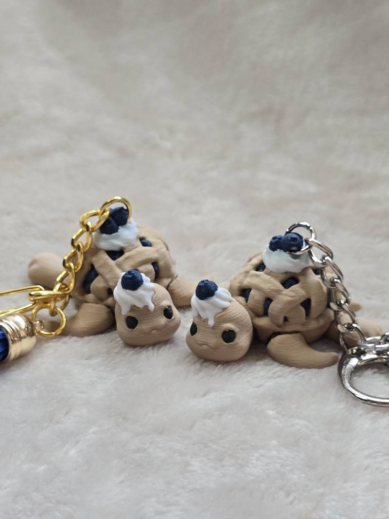 Flexi Blaubeer Zitronen Meringue Kürbis Schokoladen Torte Meeresschildkröte Schlüsselanhänger, Cute 3D Pla Bag Charm, Kawaii Food Jewelry Flexi Blaubeer Zitronen Meringue Kürbis Schokoladen Torte Meeresschildkröte Schlüsselanhänger, Cute 3D Pla Bag Charm, Kawaii Food Jewelry von SweetPrints3D