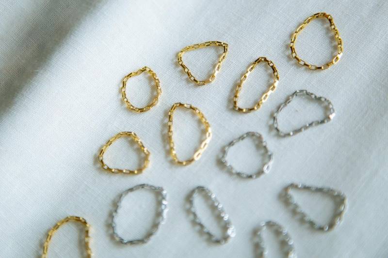 Gina/Edelstahlkettenring | Chainring Kettenglieder Ring Wahlweise in Gold Oder Silber Bzw. Platin von SweetShadowArt