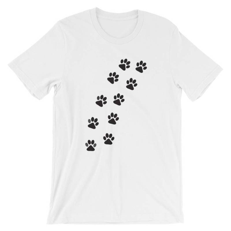 Hund Pfote Track T-Shirt - T-Shirt Mit Hund Pfote Track T-Shirt - T-Shirt Mit von SweetSixty
