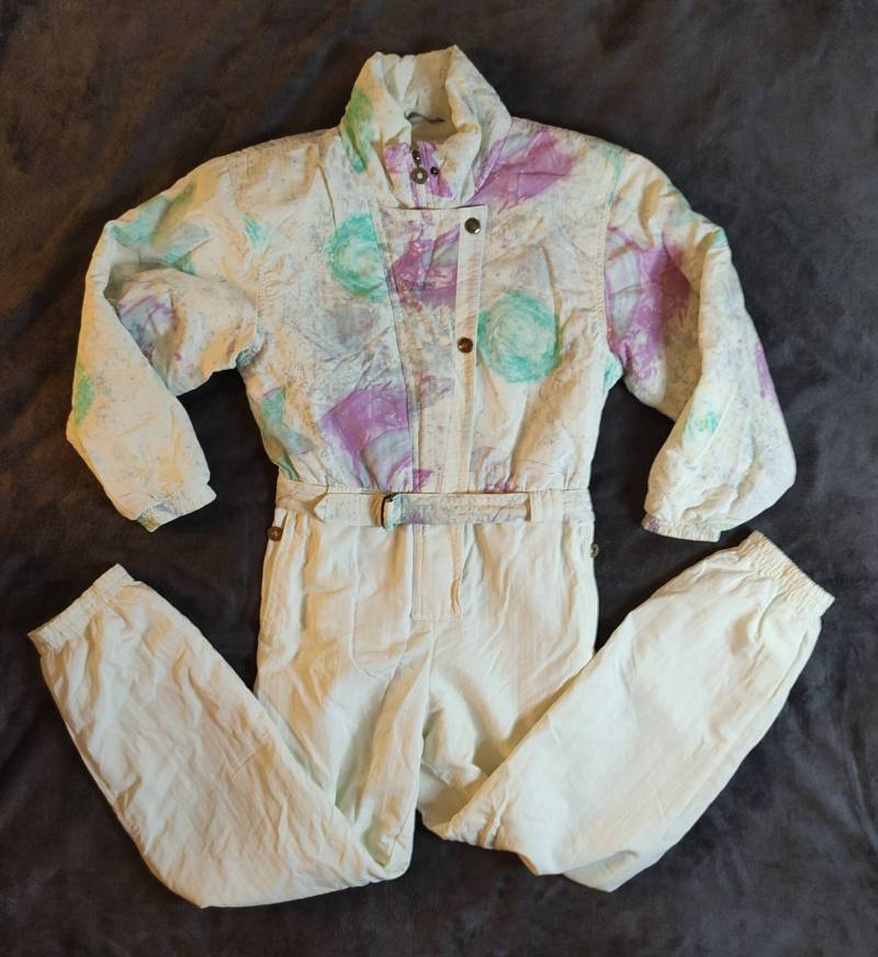 Snow Story Made in Finland Lahti Ski Suit Arms Padded/Größe Eu 42 F 44 I 48 Gb 16 Usa 14 von SweetSpicyVintage