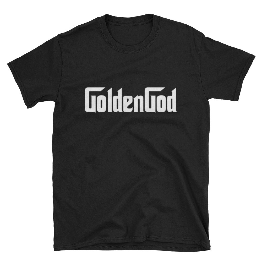 Goldener Gott Kurzärmeliges Unisex-T-Shirt von SweetTeesTrash