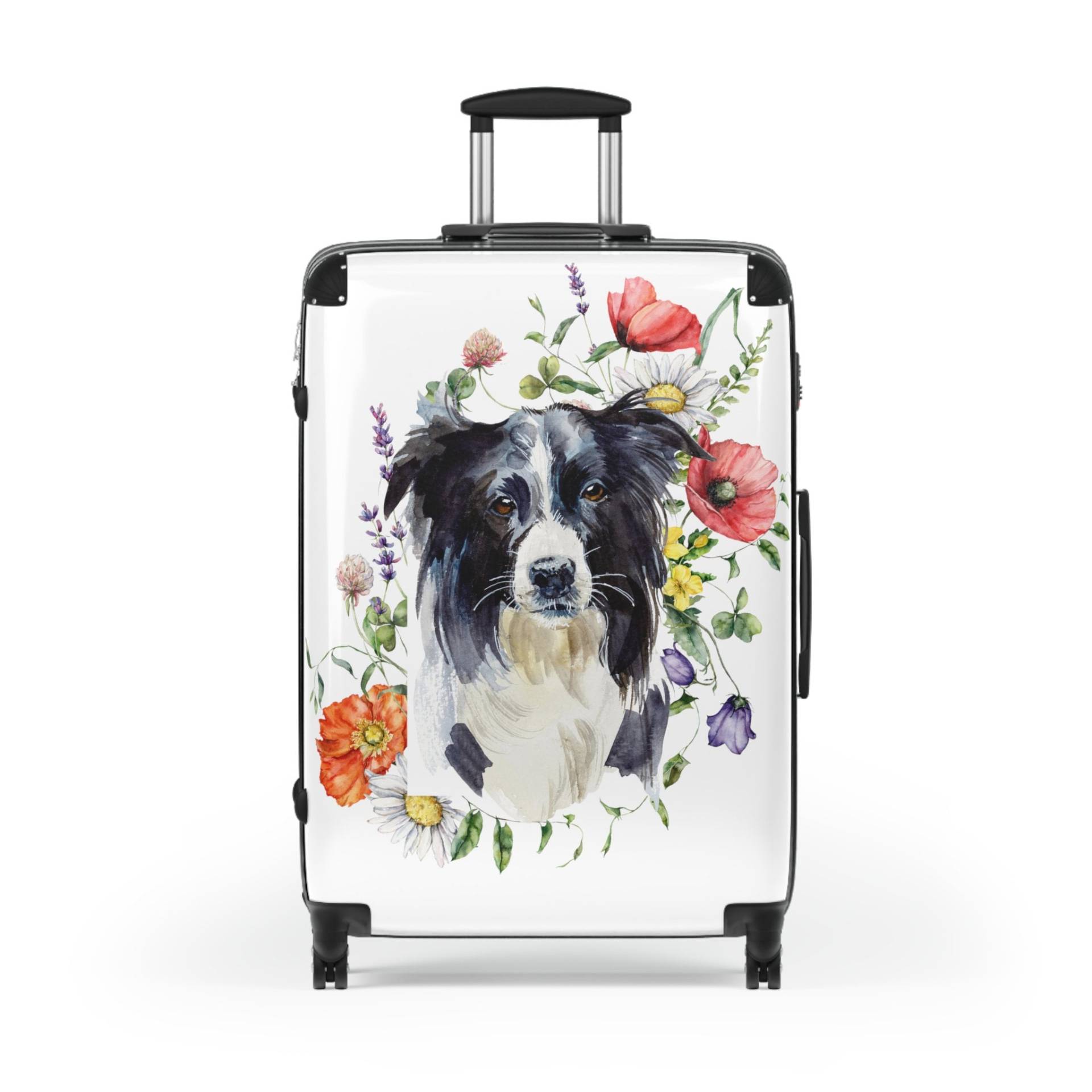 Border Collie Handgepäck, Medium Oder Large Hardcase Reisegepäck von SweetTeesandCoolStuf