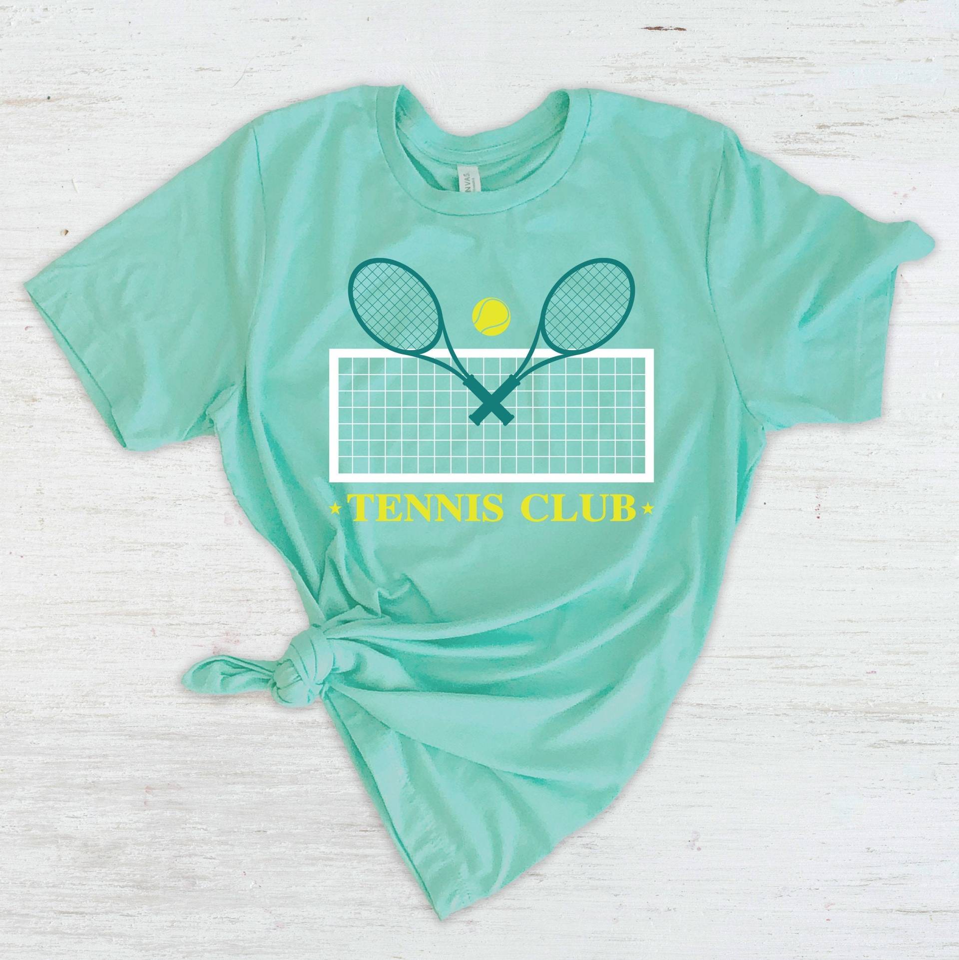 Tennis Grafik T-Shirts, Tennisschläger, T-Shirts Für Frauen, Damen-T-Shirts, Grafik-T-Shirts, Mode von SweetTreatTees