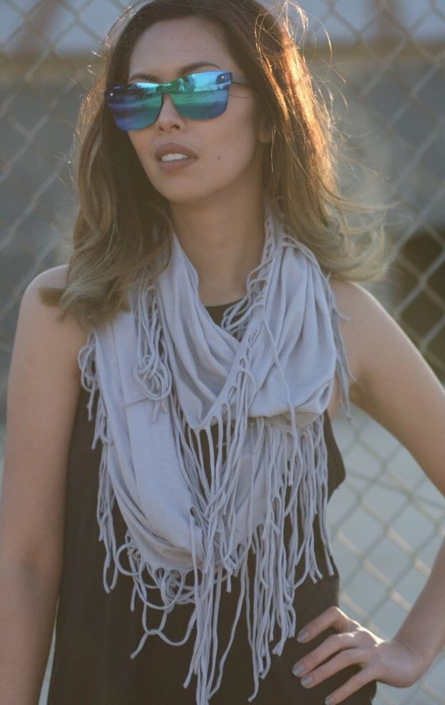 Baumwolle Infinity Schal, Unisex Gestrickt/ Festival Schal von SweetVirtuesClothing