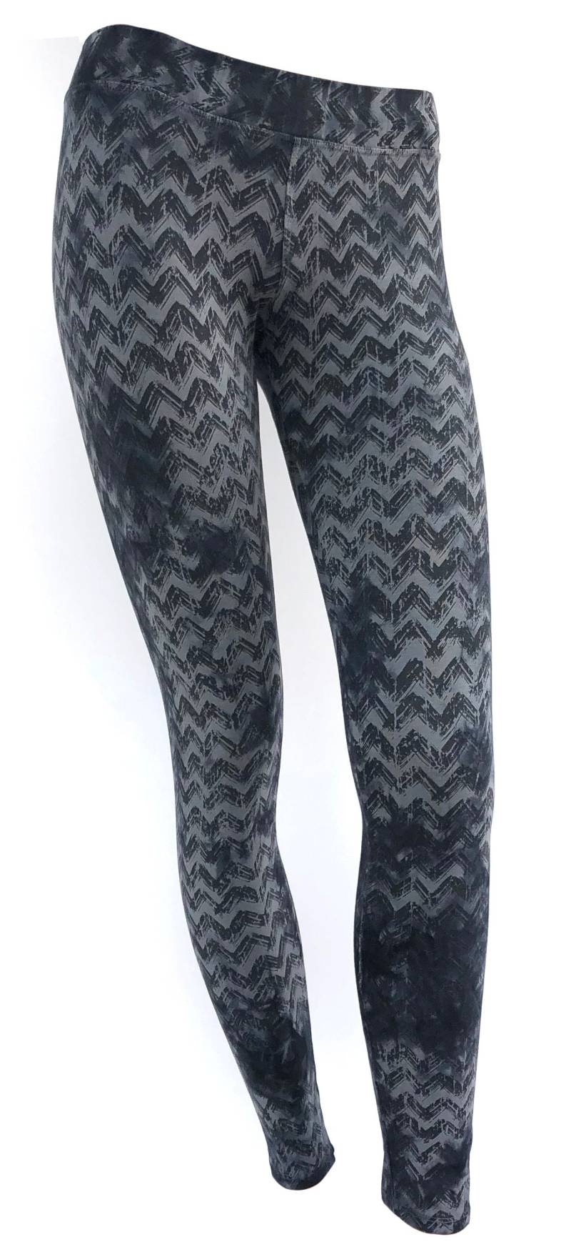 Graue Chevron Baumwoll Batik Leggings/Yoga Legging Boho Hose Festival Fashion Süße Tugenden von SweetVirtuesClothing