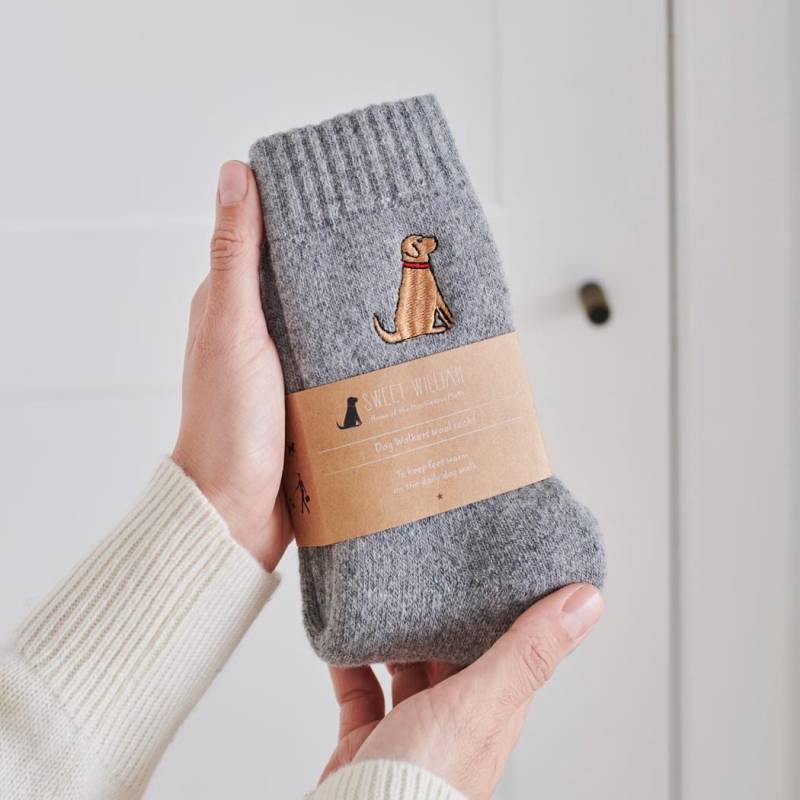 Roter Labrador Hund Wandersocken von SweetWilliamLondon