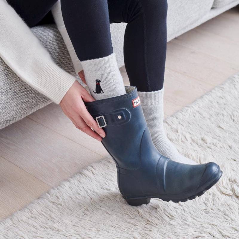 Schwarzer Labrador Hund Wandersocken von SweetWilliamLondon