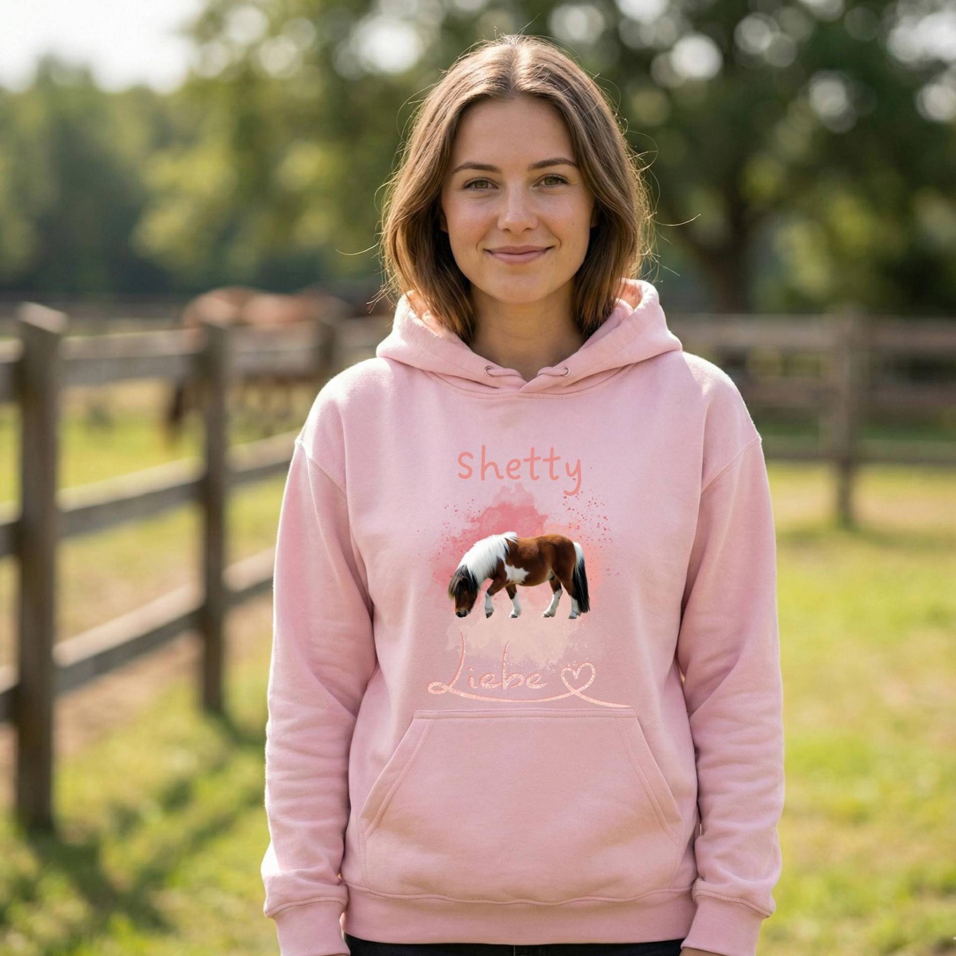 Shetty Pony Pferde Hoodie Damen - Pferdeliebe Pullover Pferd Geschenk Reiterin & Pferdemädchen Weihnachtsgeschenk Pferd+Pferdeliebhaber von SweetandHappyPets