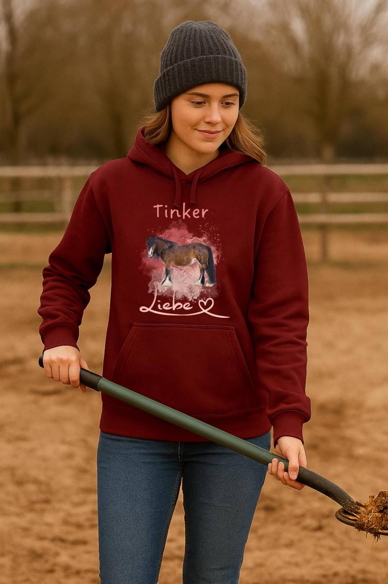 Tinker Pferde Hoodie Damen - Pferdeliebe Pullover Pferd Geschenk Reiterin & Pferdemädchen Weihnachtsgeschenk Und Pferdeliebhaber von SweetandHappyPets