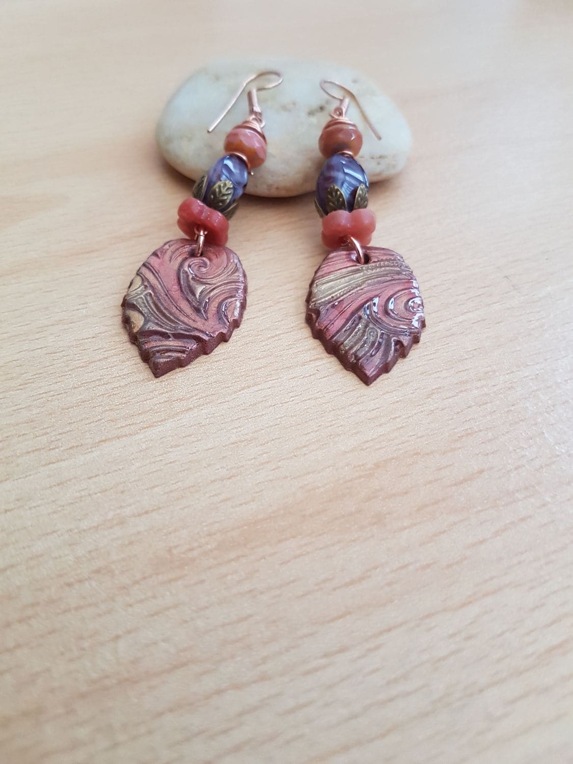 Handgemachte Polymer Clay Ohrringe Lampwork Glas Perlen Schmuck von SweetgemsDesign