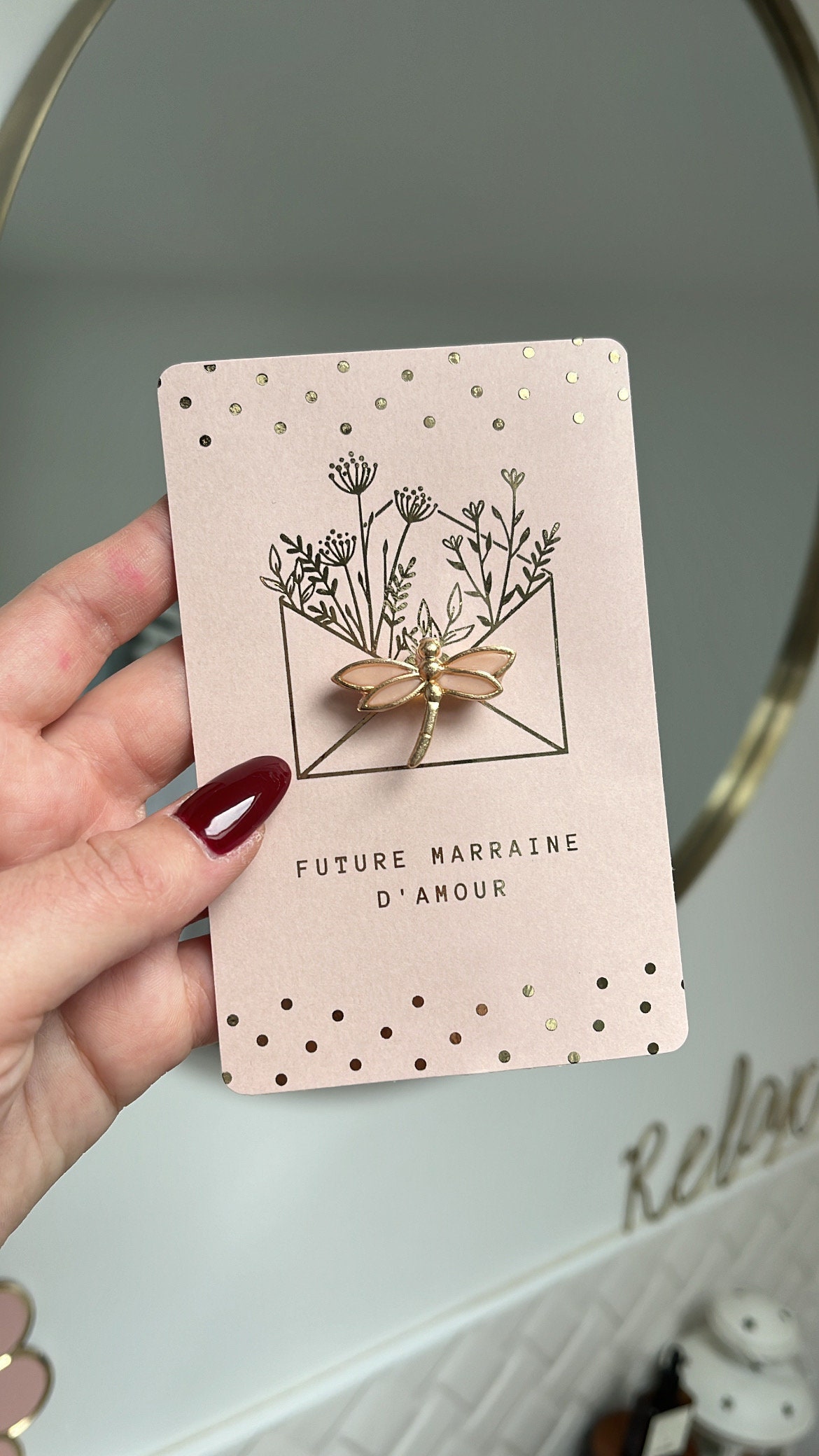 Patenwunsch | Patin Geschenk-Schmuckkarte Dankesgeschenk Taufgeschenk Personalisiertes Geschenk von Sweethingsandco