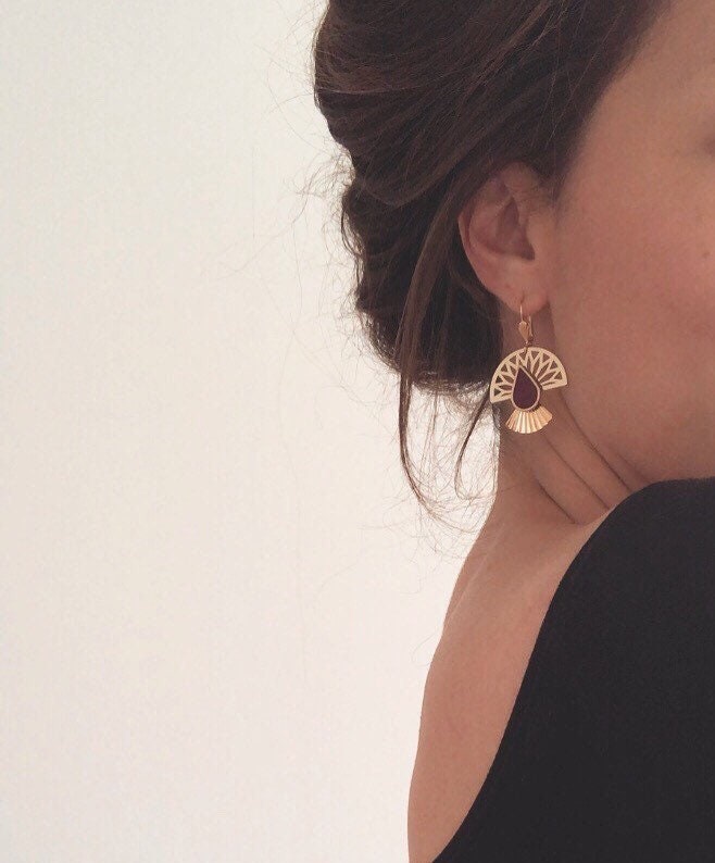 Trendige Boho-Chic-Ohrringe I Eva-Ohrringe Feminines Geburtstagsgeschenk Trauzeugengeschenk Weihnachtsgeschenk von Sweethingsandco