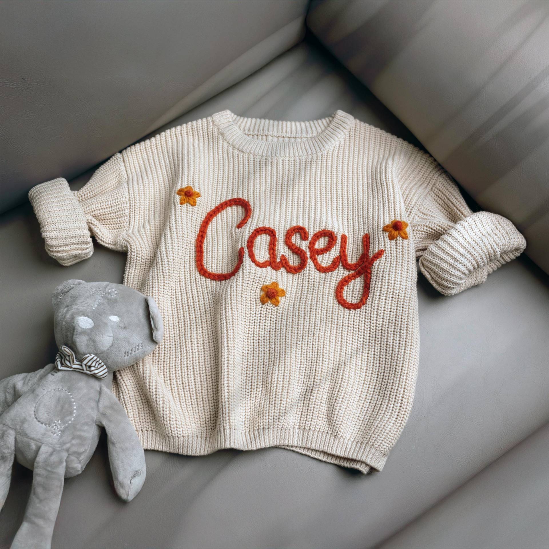 Personalisierter Baby Strickpullover Personalisiertes Kleinkind Geschenk von SweethomecreationSt