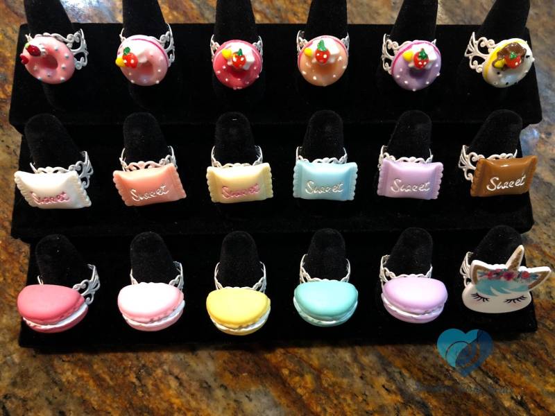 Verstellbare(R Ring(E Mit Süßen Anhängern von SweetiesTastyTreats