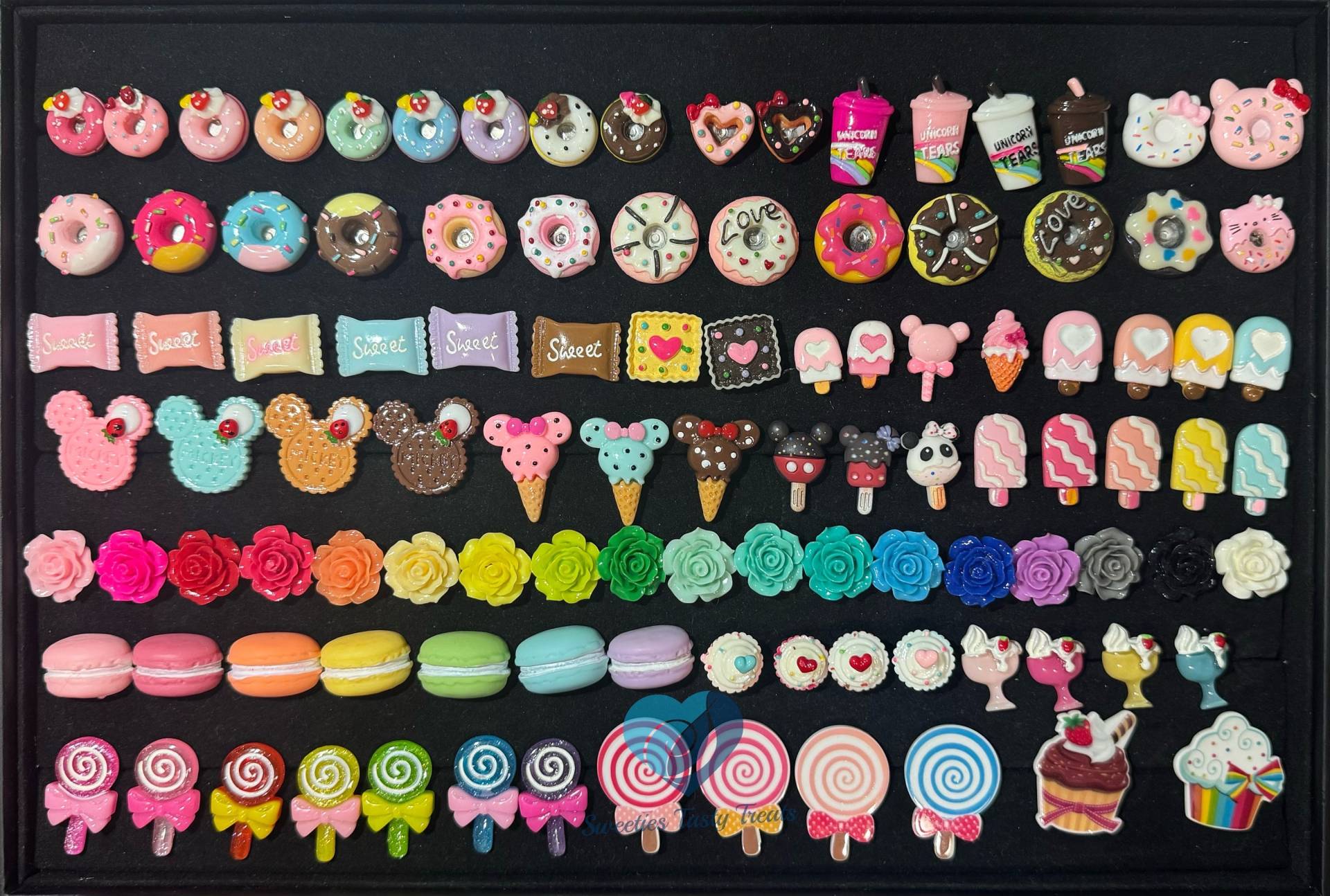 Verstellbare, Silberfarbene Pins Mit Süßen Anhängern von SweetiesTastyTreats