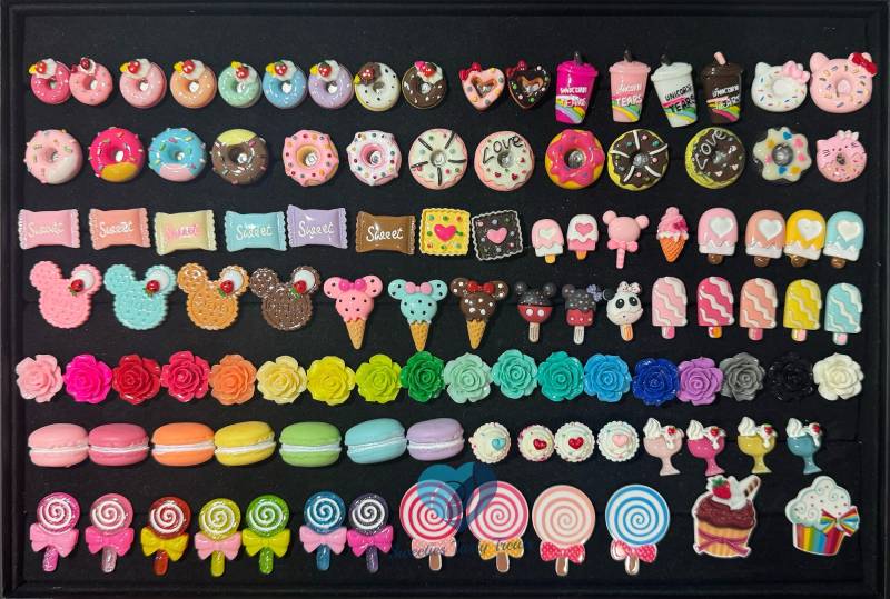 Verstellbare, Silberfarbene Pins Mit Süßen Anhängern von SweetiesTastyTreats