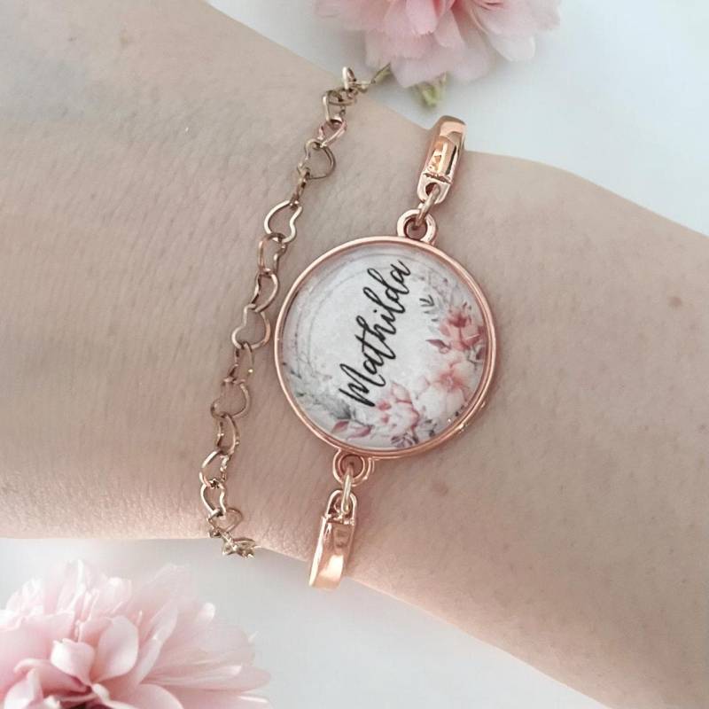 Armband Personalisiert Mit Namen Roségold Armkette Name Armband Personalisiert Mit Namen Roségold Armkette Name von Sweetlittlelove24